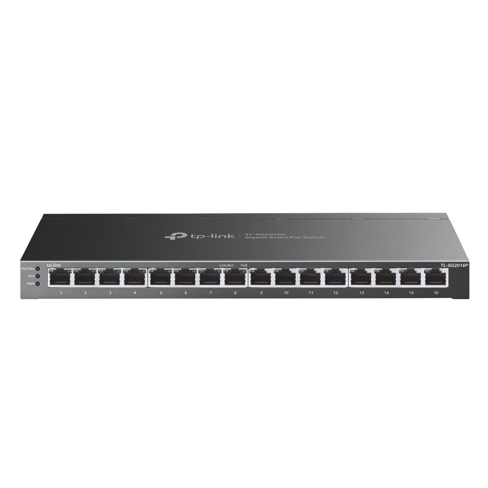 Switch|TP-LINK|Omada|TL-SG2016P|16x10Base-T / 100Base-TX / 1000Base-T|PoE+ ports