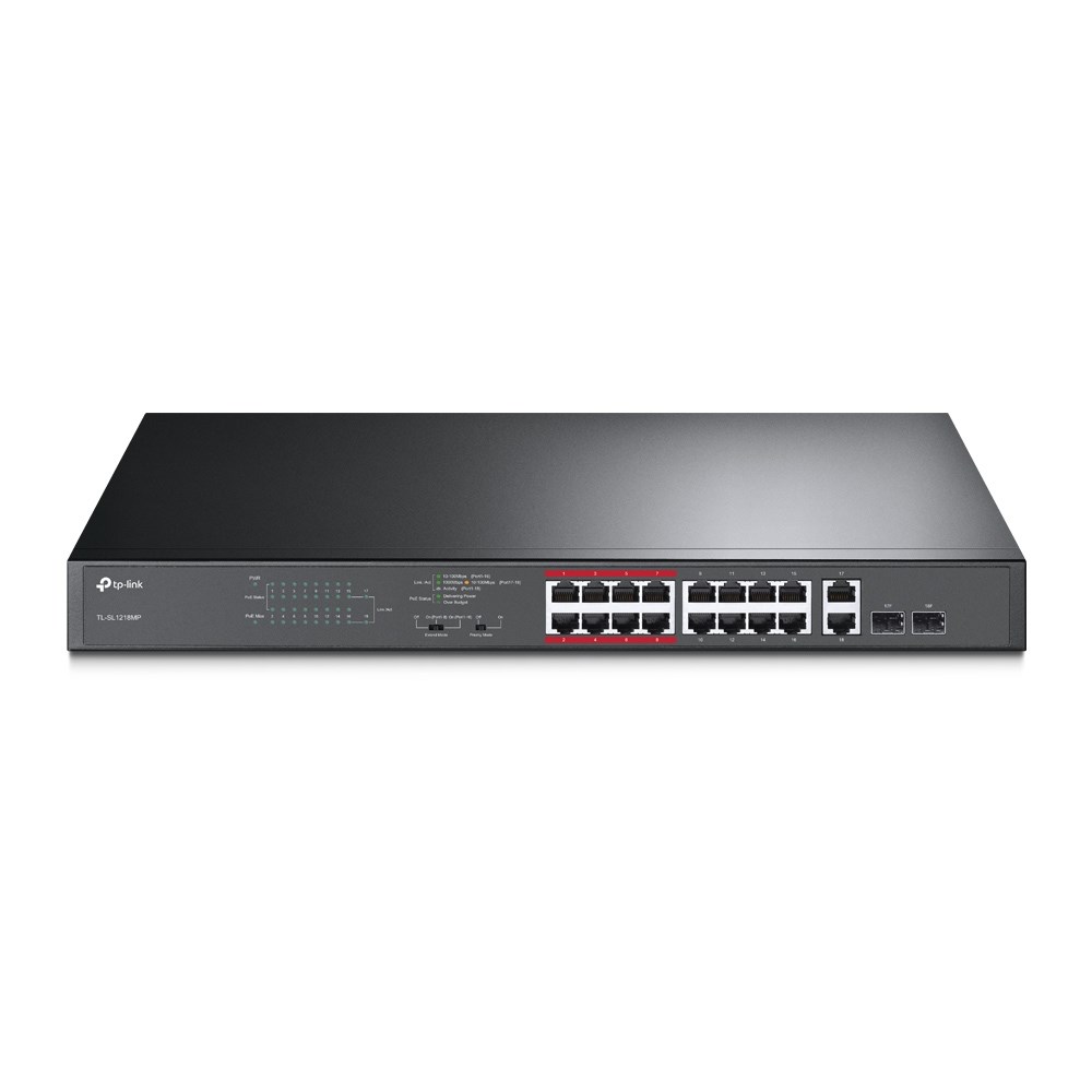 TP-Link 16-Port 10/100Mbps + 2-Port Gigabit